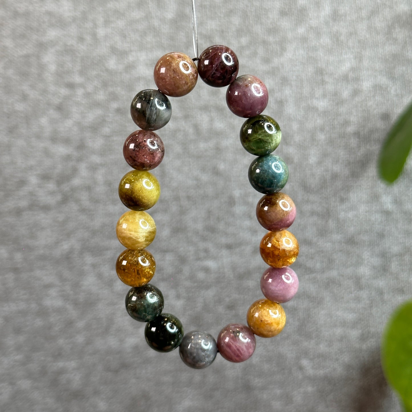 Cat Eye Multi Colour Natural Tourmaline Bracelet Size 11 mm