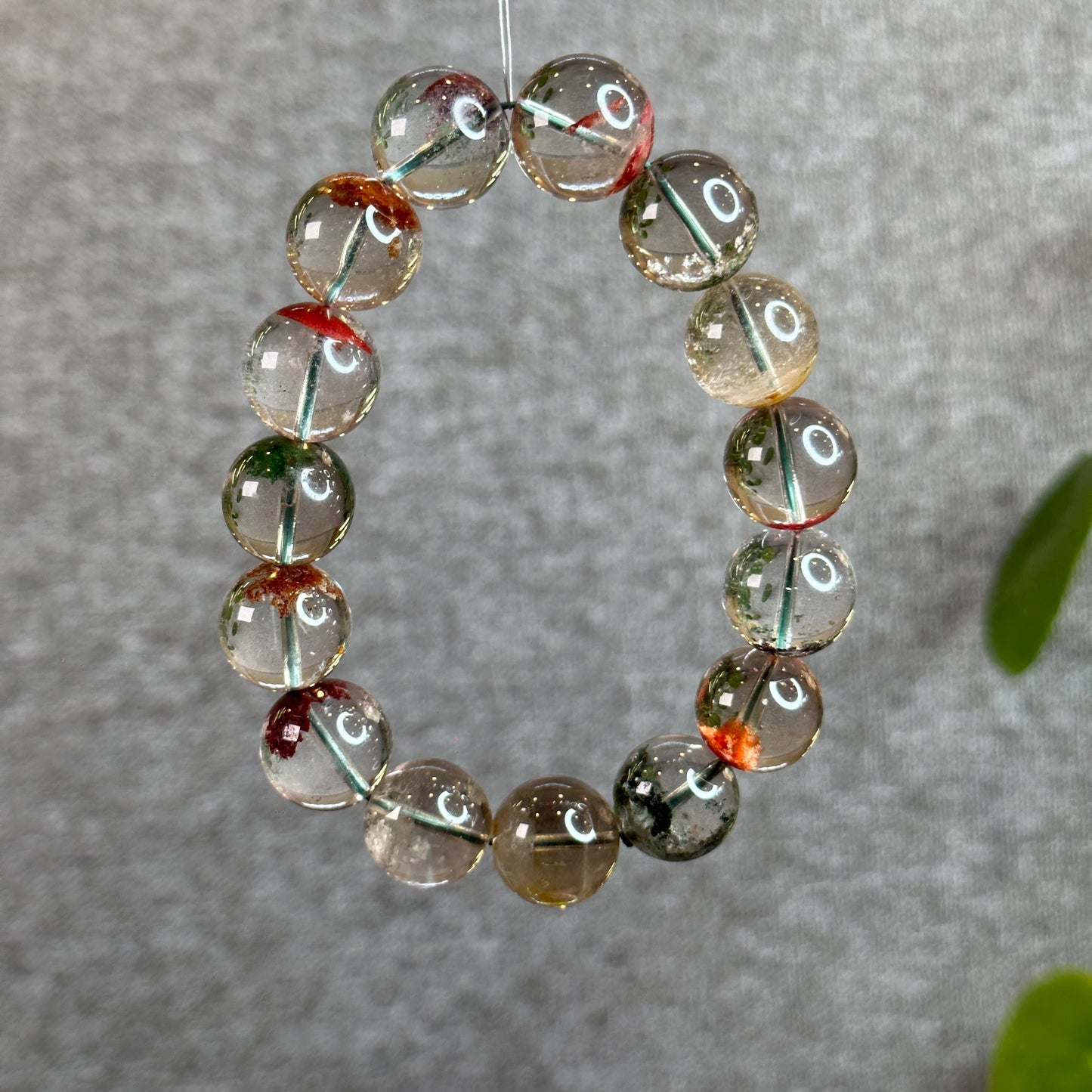 Dividing Natural Landscape Quartz VIP Bracelet Size 15 mm