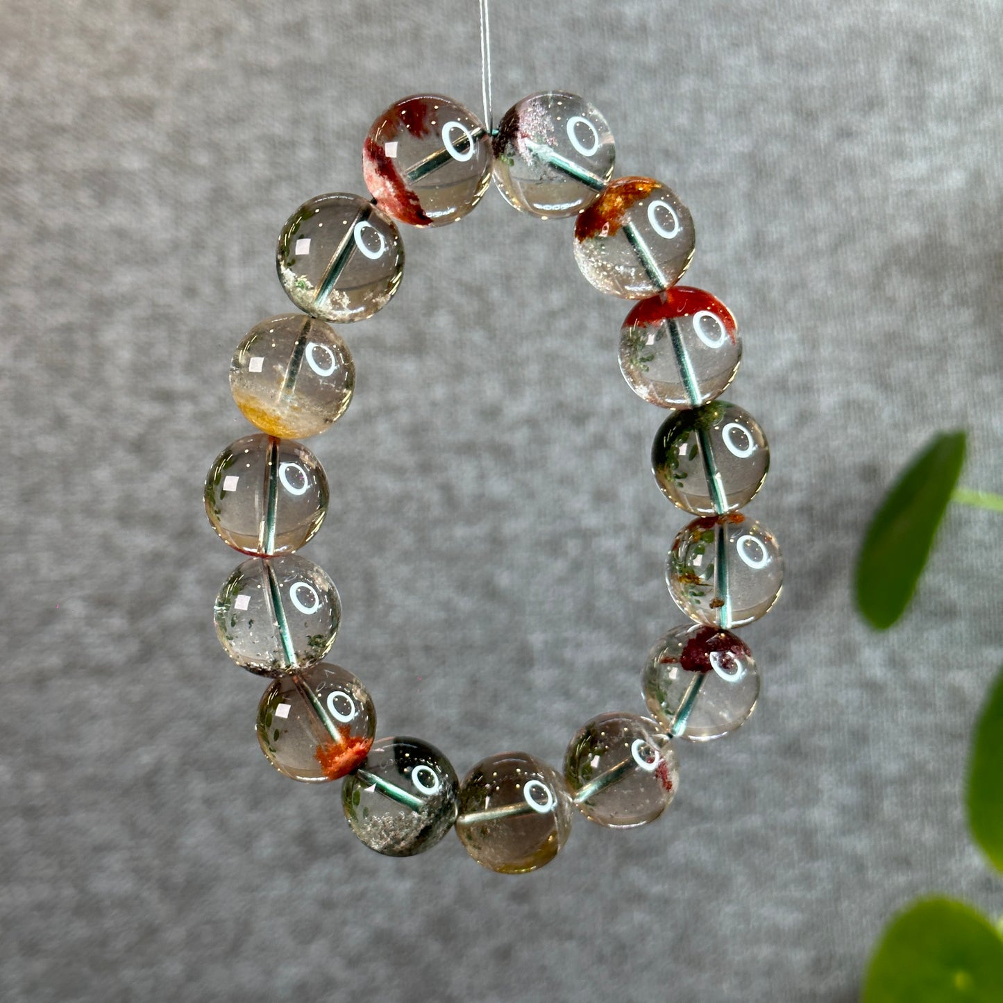 Dividing Natural Landscape Quartz VIP Bracelet Size 15 mm