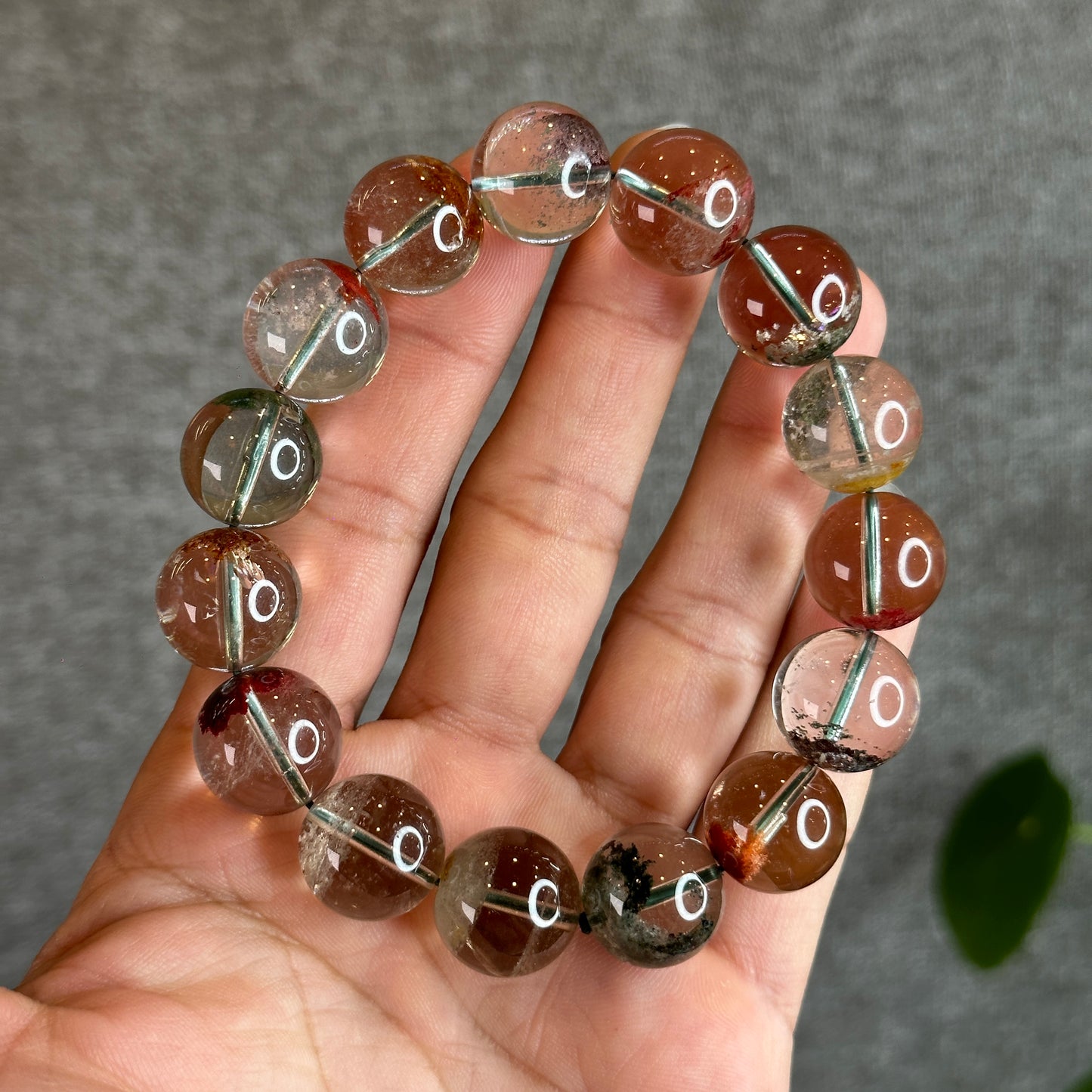 Dividing Natural Landscape Quartz VIP Bracelet Size 15 mm