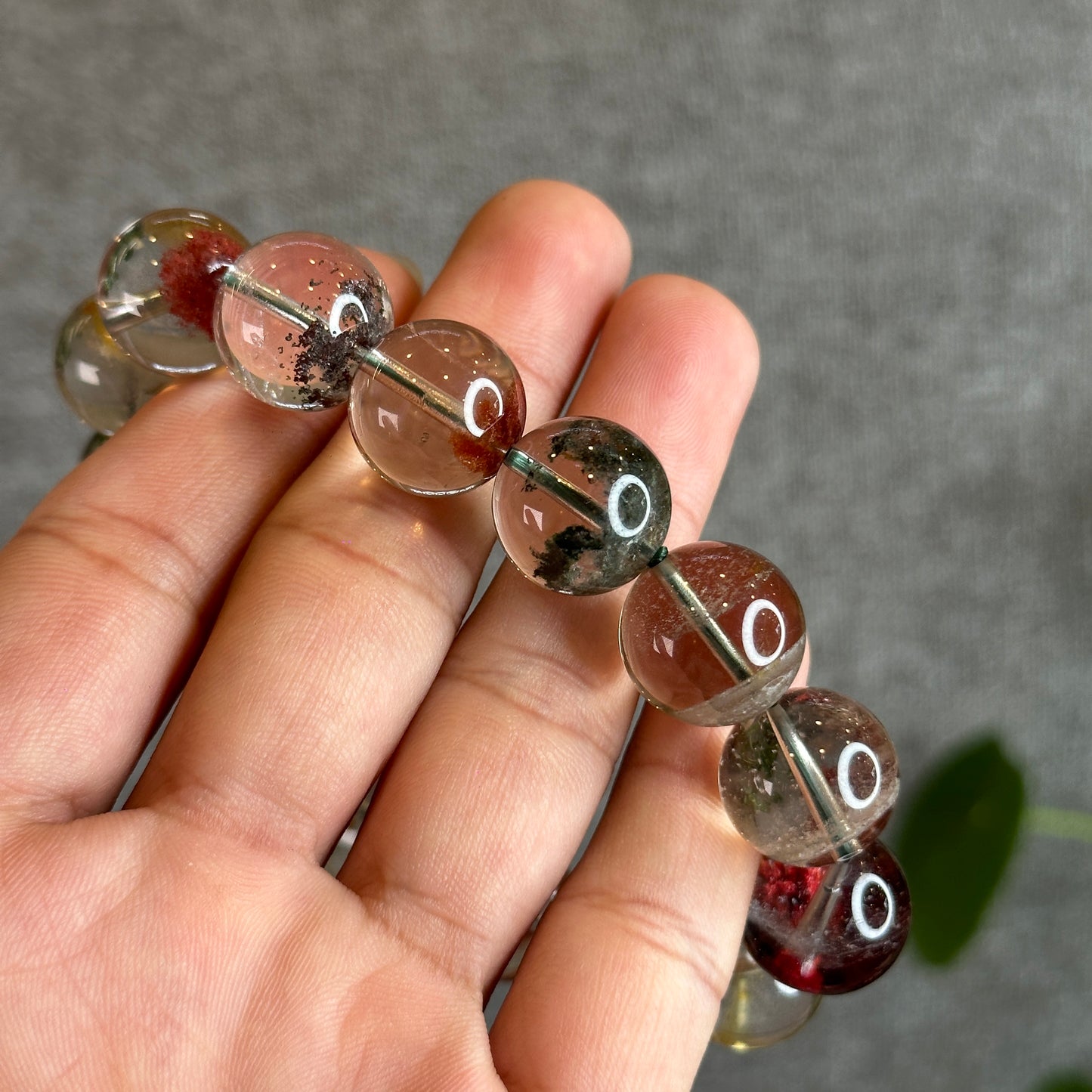 Dividing Natural Landscape Quartz VIP Bracelet Size 15 mm