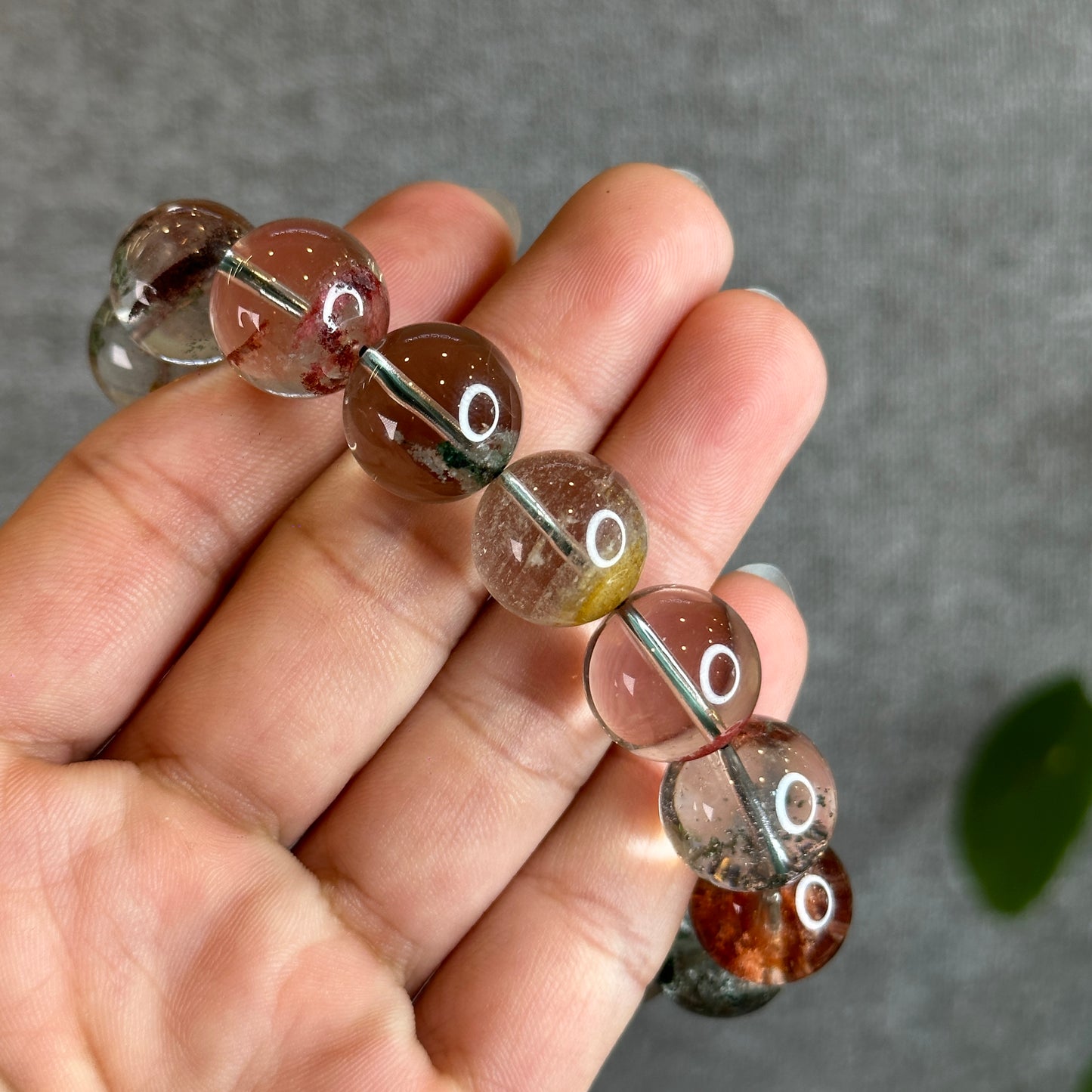 Dividing Natural Landscape Quartz VIP Bracelet Size 15 mm