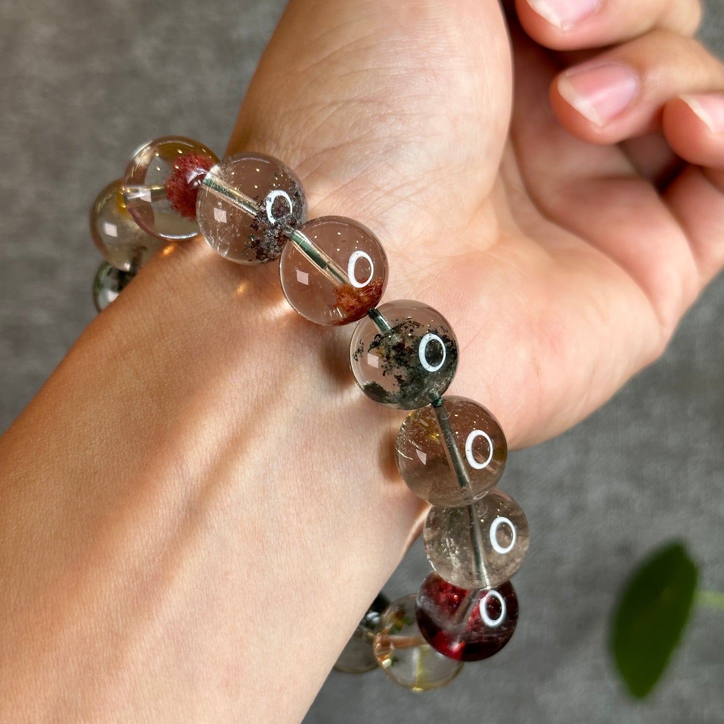 Dividing Natural Landscape Quartz VIP Bracelet Size 15 mm