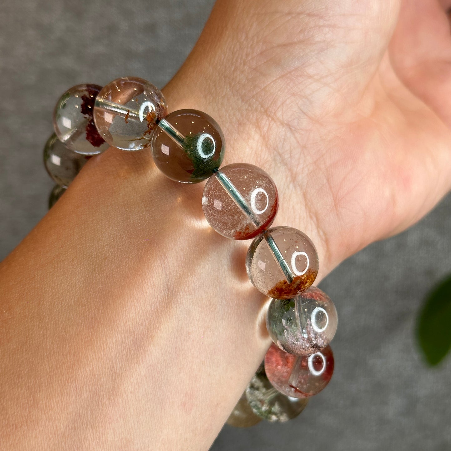 Dividing Natural Landscape Quartz VIP Bracelet Size 15 mm
