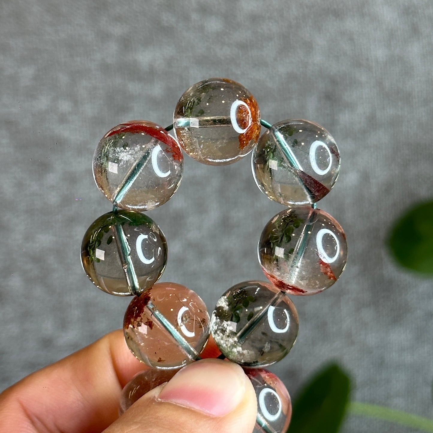 Dividing Natural Landscape Quartz VIP Bracelet Size 15 mm