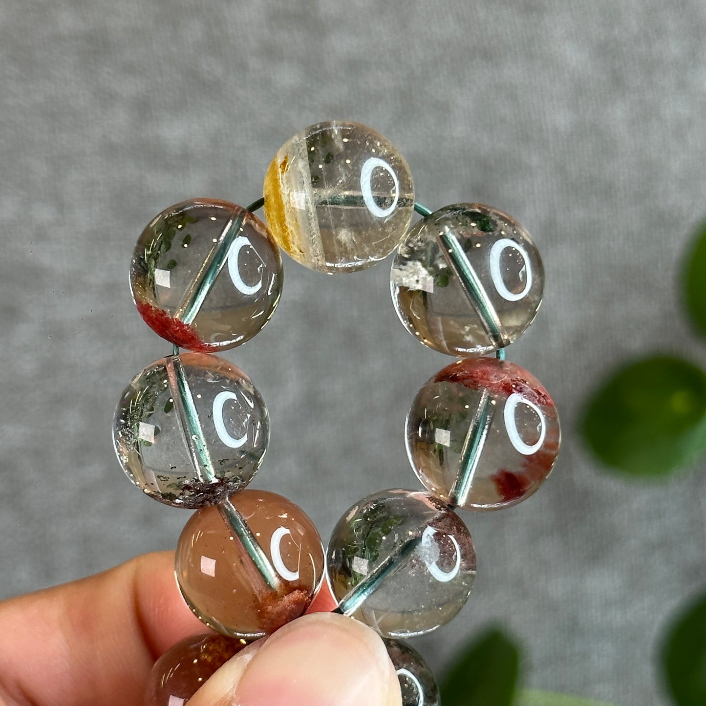 Dividing Natural Landscape Quartz VIP Bracelet Size 15 mm