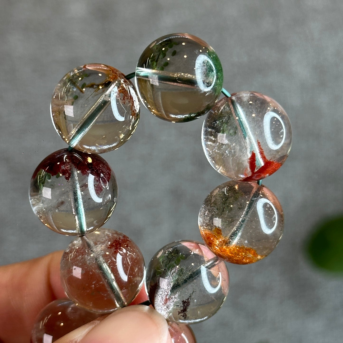 Dividing Natural Landscape Quartz VIP Bracelet Size 15 mm