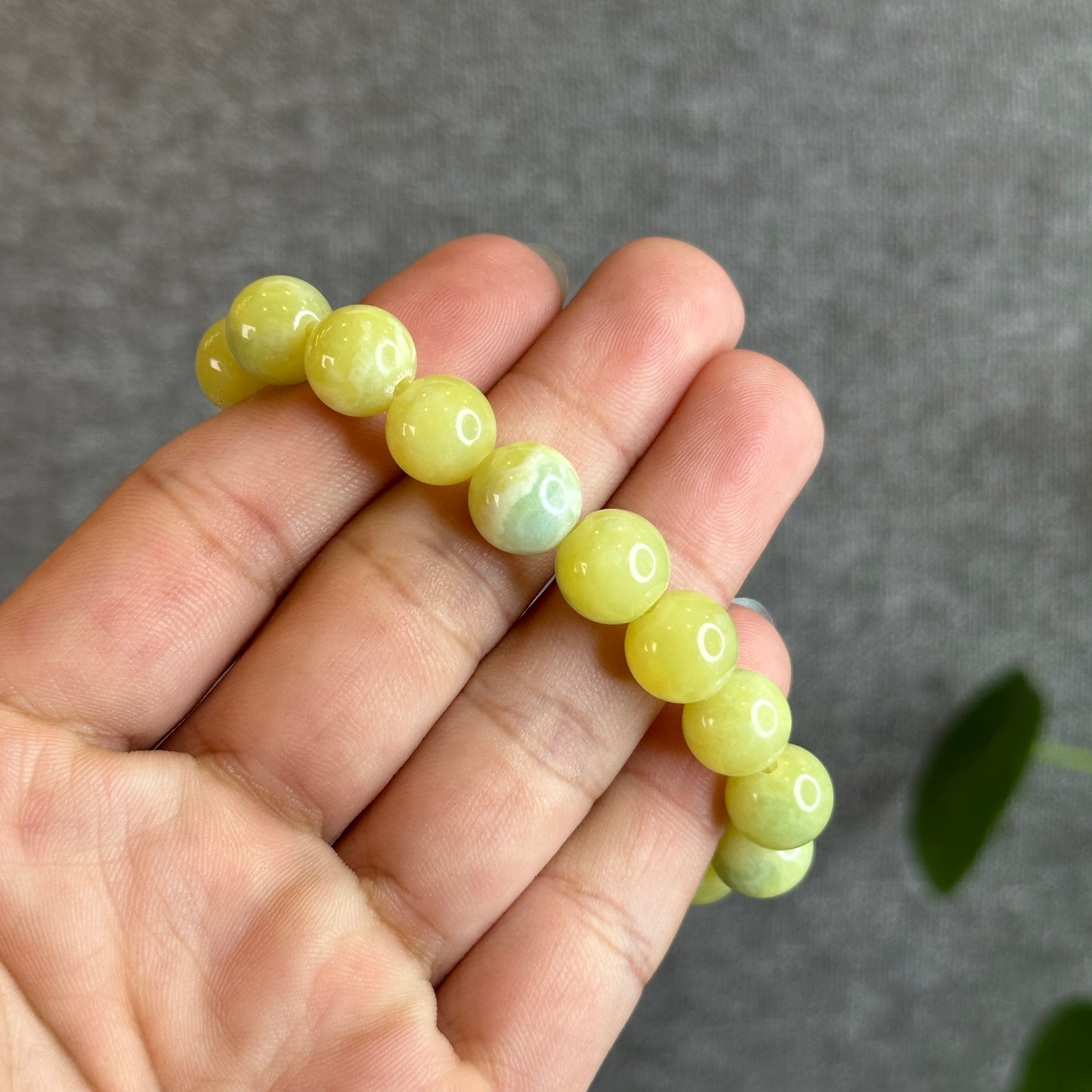 Natural Serpentine Bracelet Size 10 mm