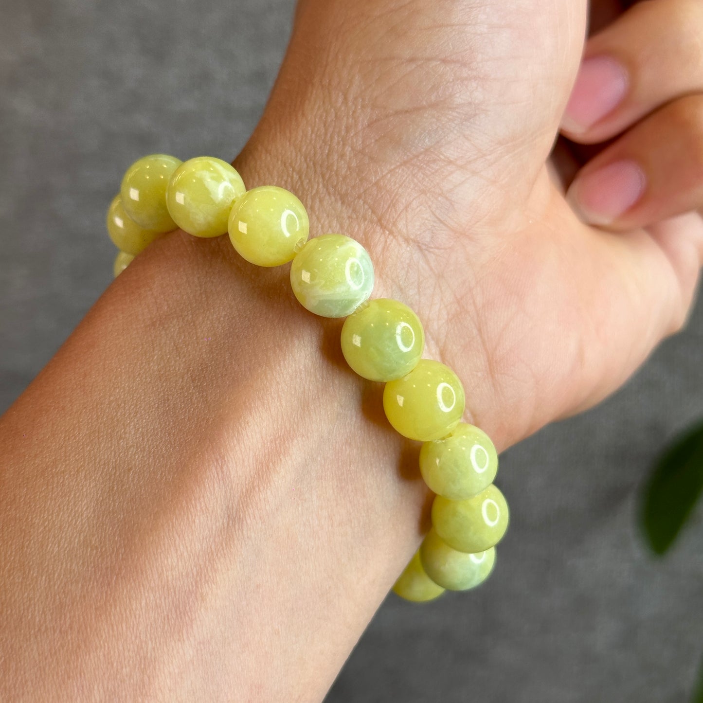 Natural Serpentine Bracelet Size 10 mm
