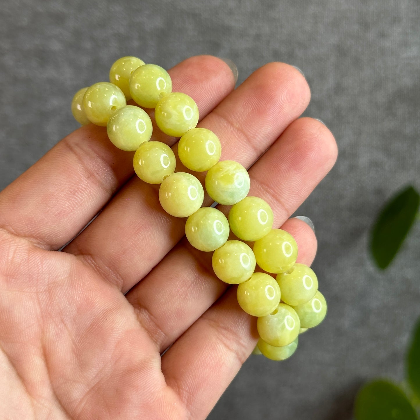 Natural Serpentine Bracelet Size 10 mm