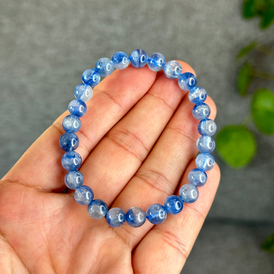 Natural Kyanite Bracelet Size 7 mm