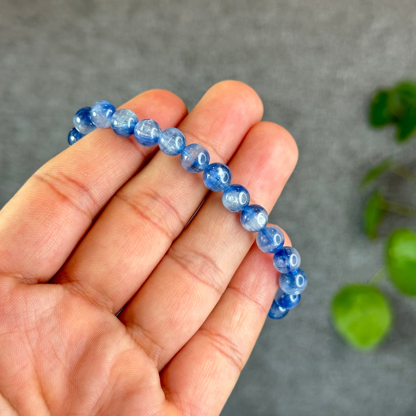 Natural Kyanite Bracelet Size 7 mm