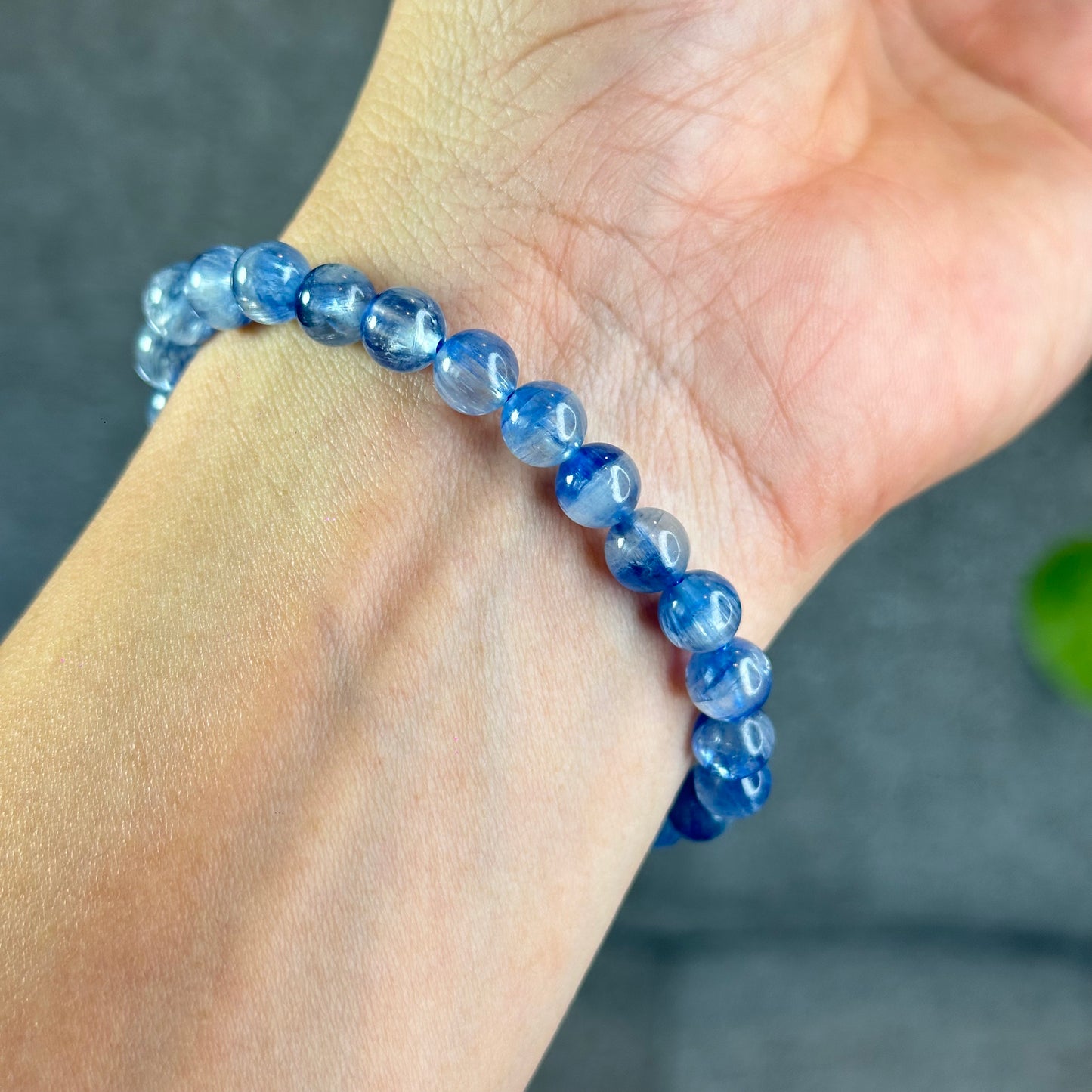 Natural Kyanite Bracelet Size 7 mm