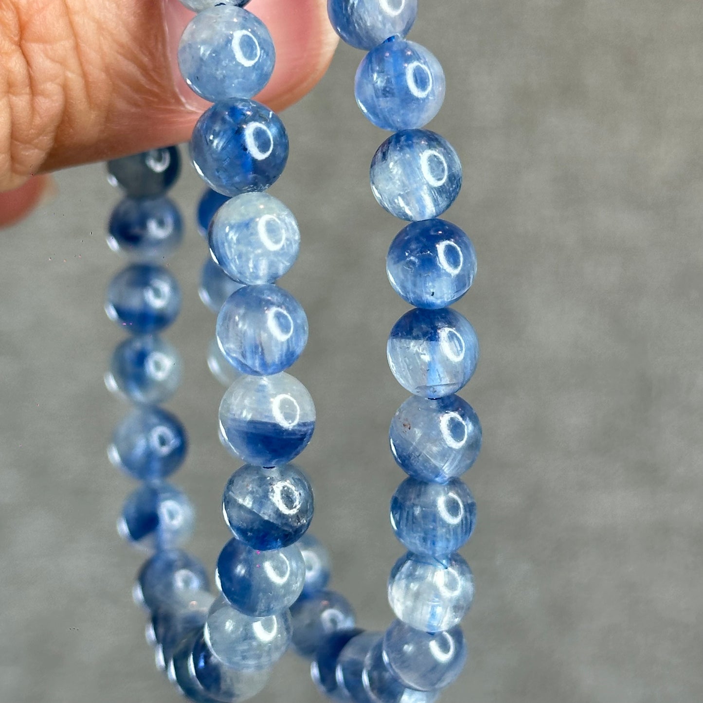 Natural Kyanite Bracelet Size 7 mm
