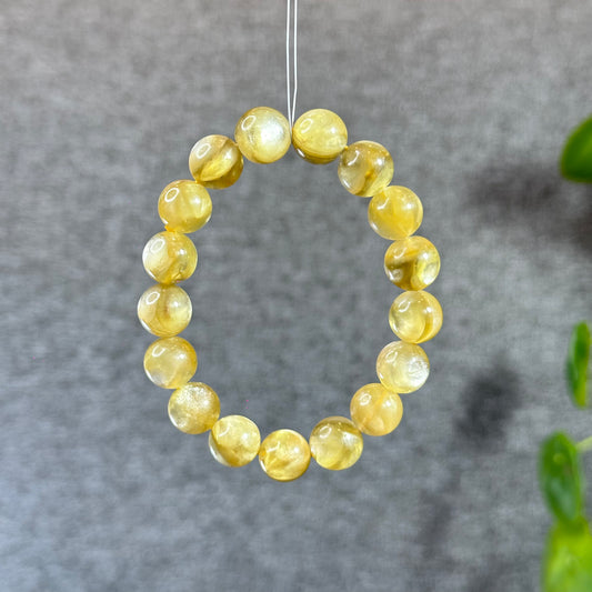 Natural Golden Lepidolite Bracelet Size 11 mm