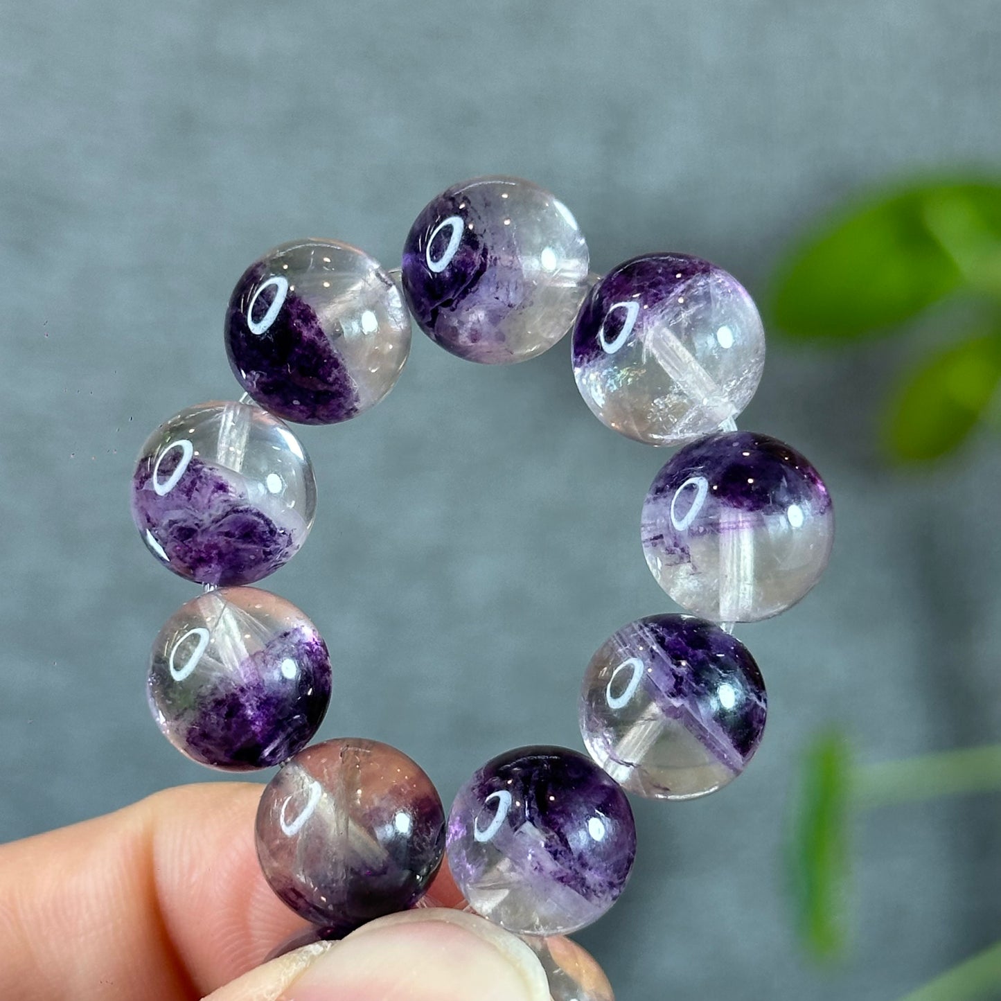 Bracelets en fluorite violette des États-Unis en quartz taille 11 mm