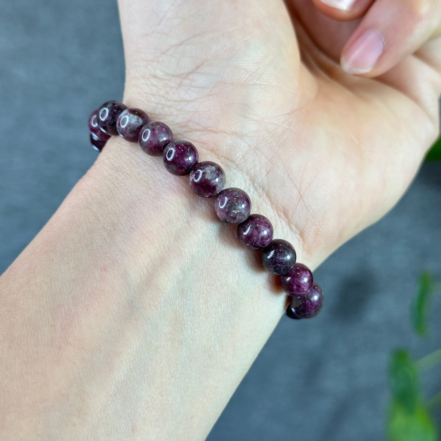 Natural Eudialyte Bracelet Size 8 mm