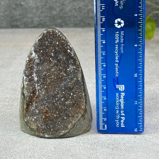 Polished Natural Bi-Colour Amethyst Cut Base