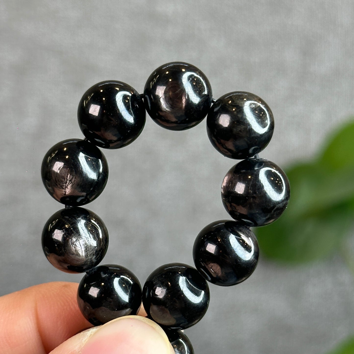 Natural Hypersthene Bracelet Size 10 mm
