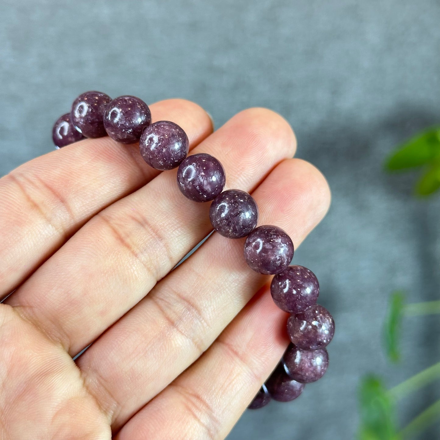 Bracelet Lépidolite Taille 10 mm