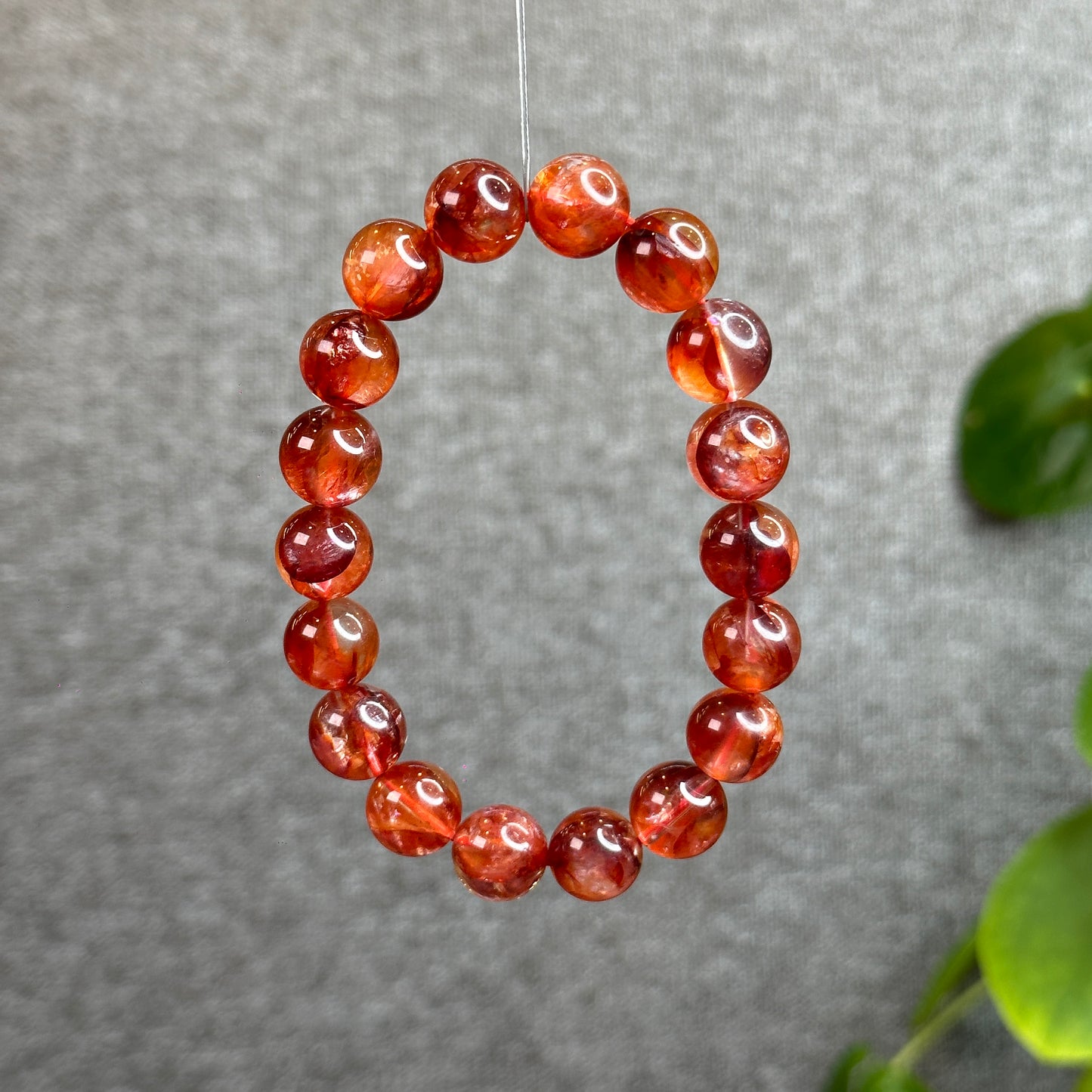 Natural Fire Quartz Bracelet Size 12 mm