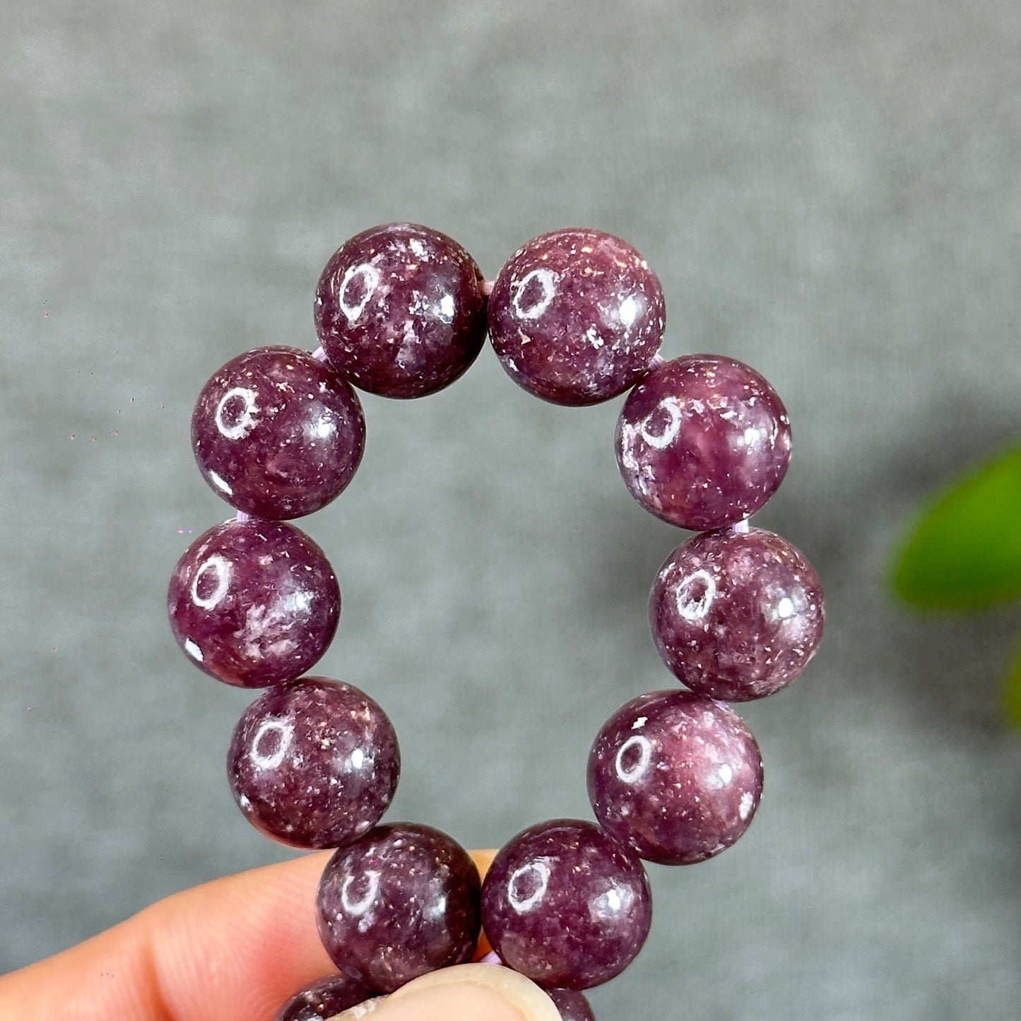 Bracelet Lépidolite Taille 10 mm