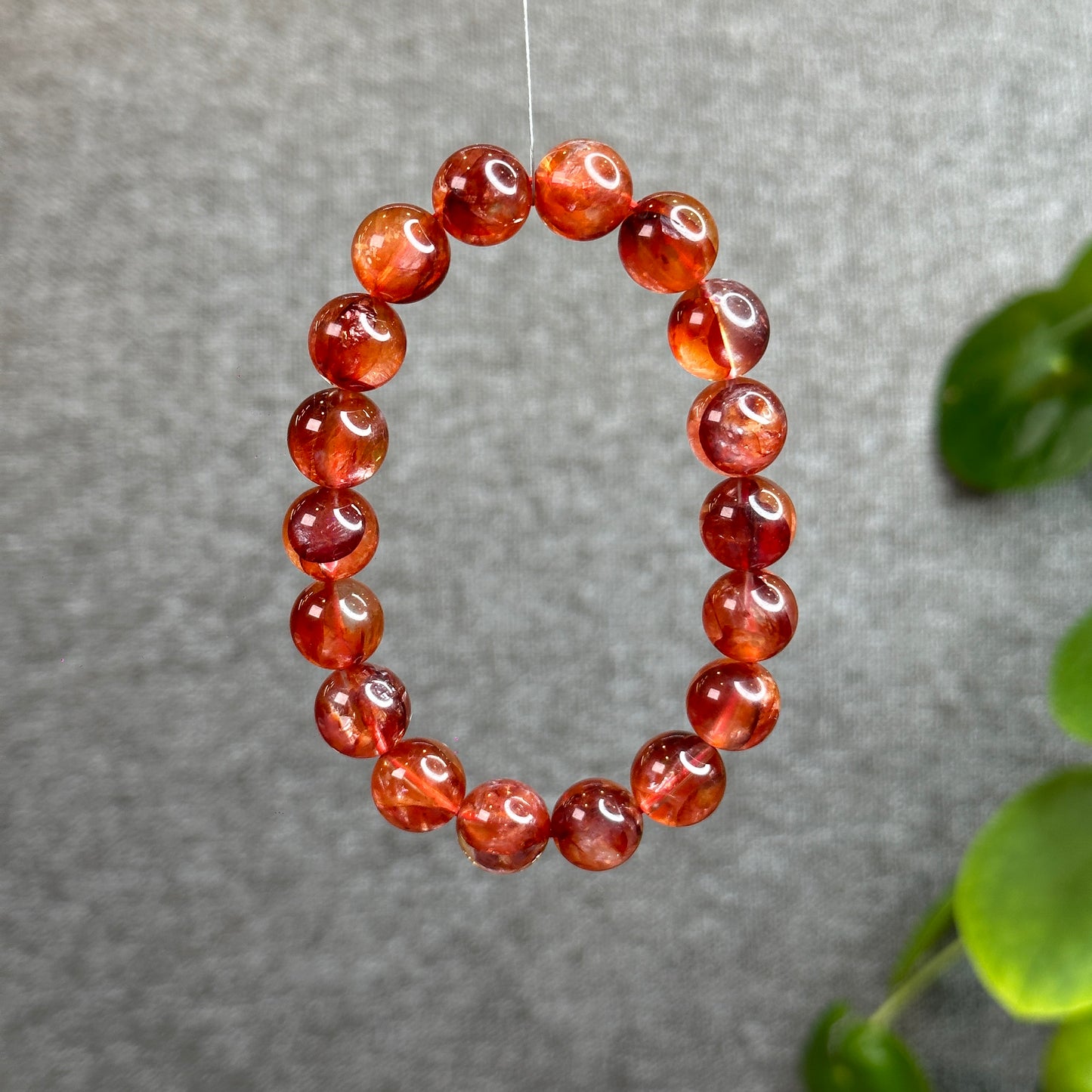 Natural Fire Quartz Bracelet Size 12 mm