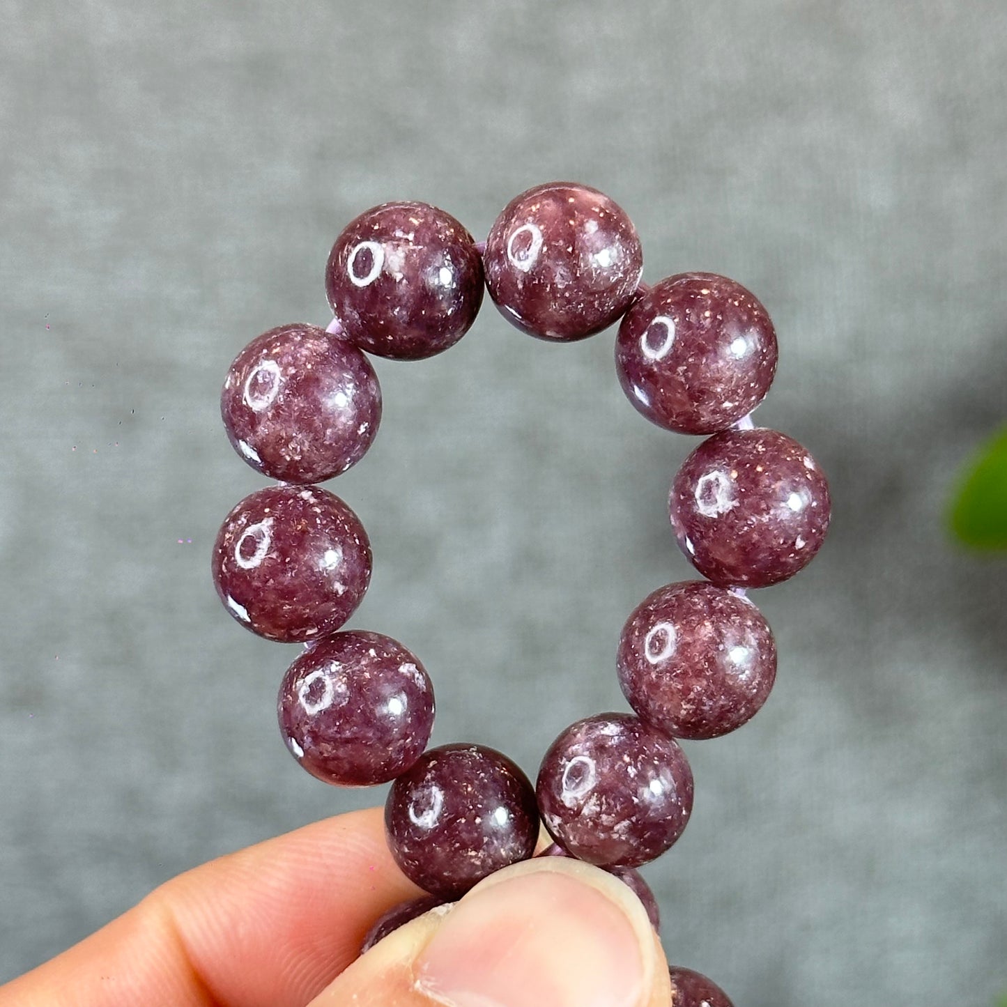 Bracelet Lépidolite Taille 10 mm