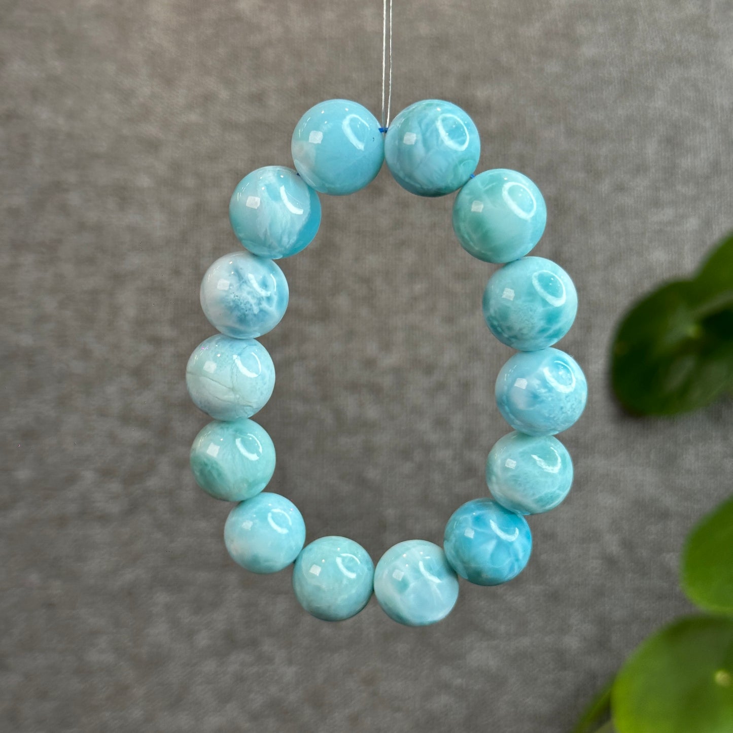 Natural Larima Bracelet Size 15 mm with Gem Review Certificate