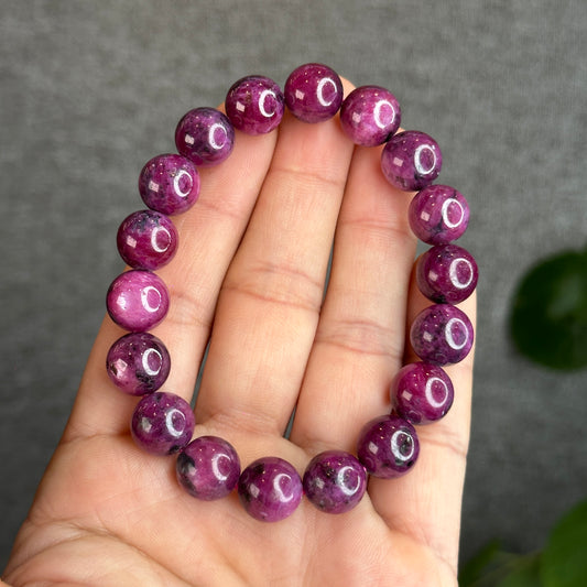 Natural Star Ruby Bracelet Size 11-11.5 mm
