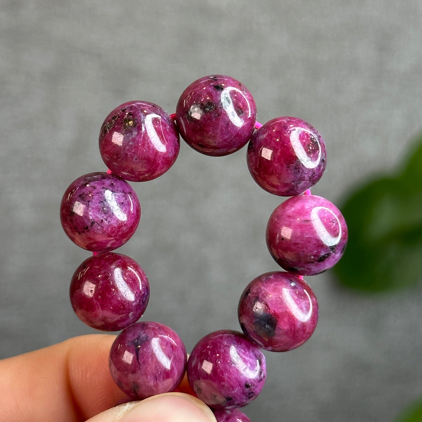 Natural Star Ruby Bracelet Size 11-11.5 mm
