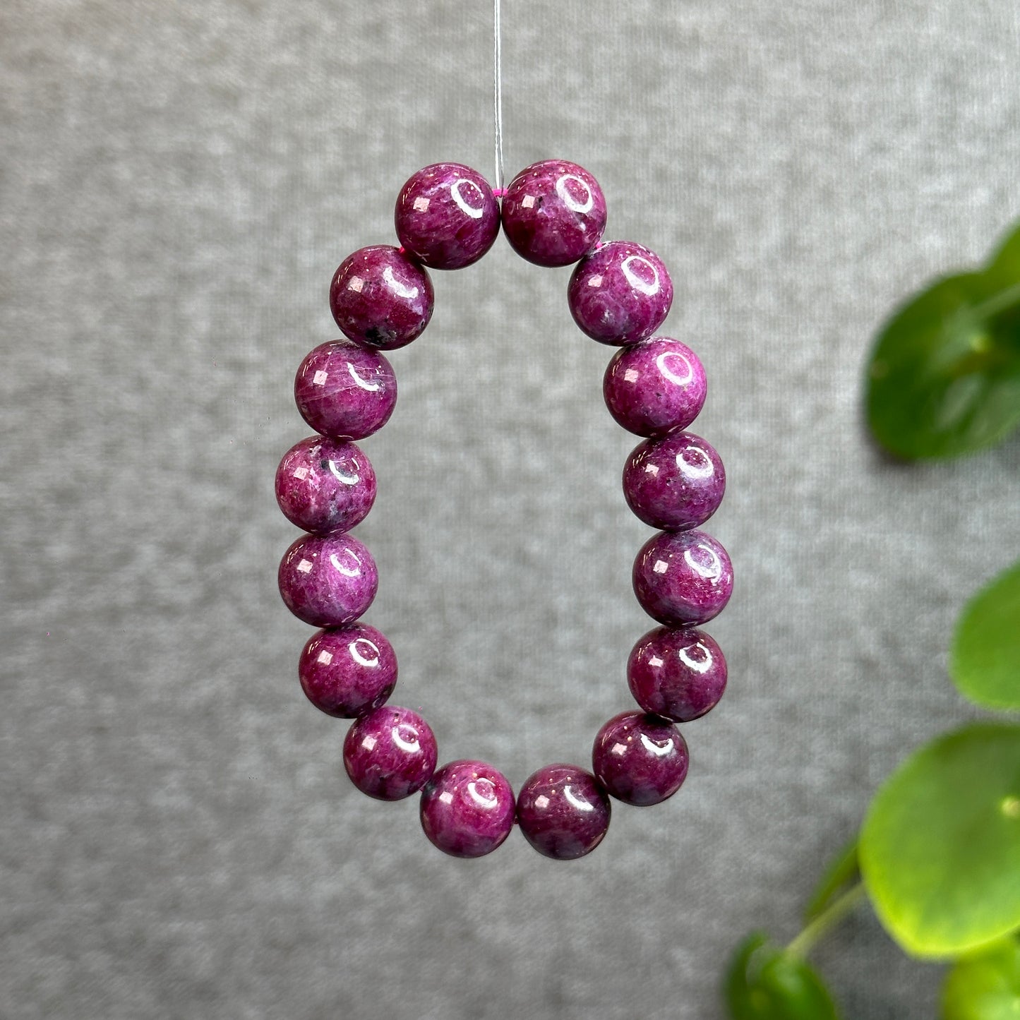 Natural Star Ruby Bracelet Size 12.5 mm