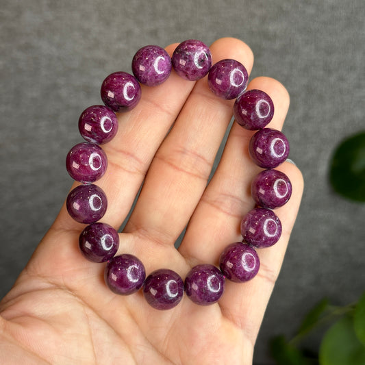 Natural Star Ruby Bracelet Size 12.5 mm