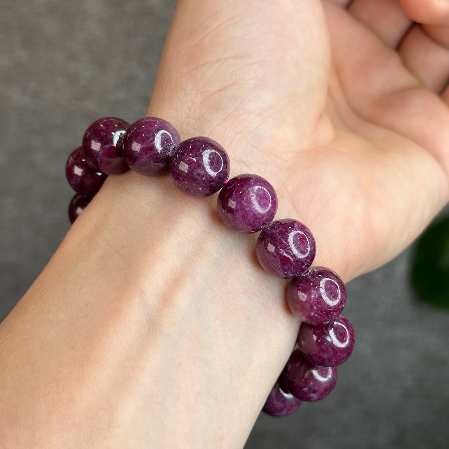 Natural Star Ruby Bracelet Size 12.5 mm