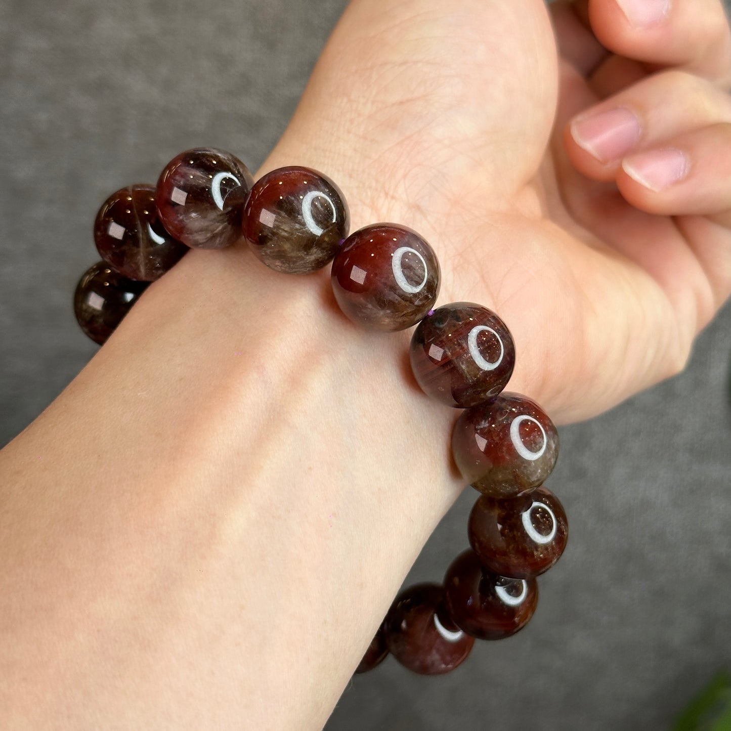 Natural Auralite 23 Bracelet Size 15 mm with Gem Review Certificate
