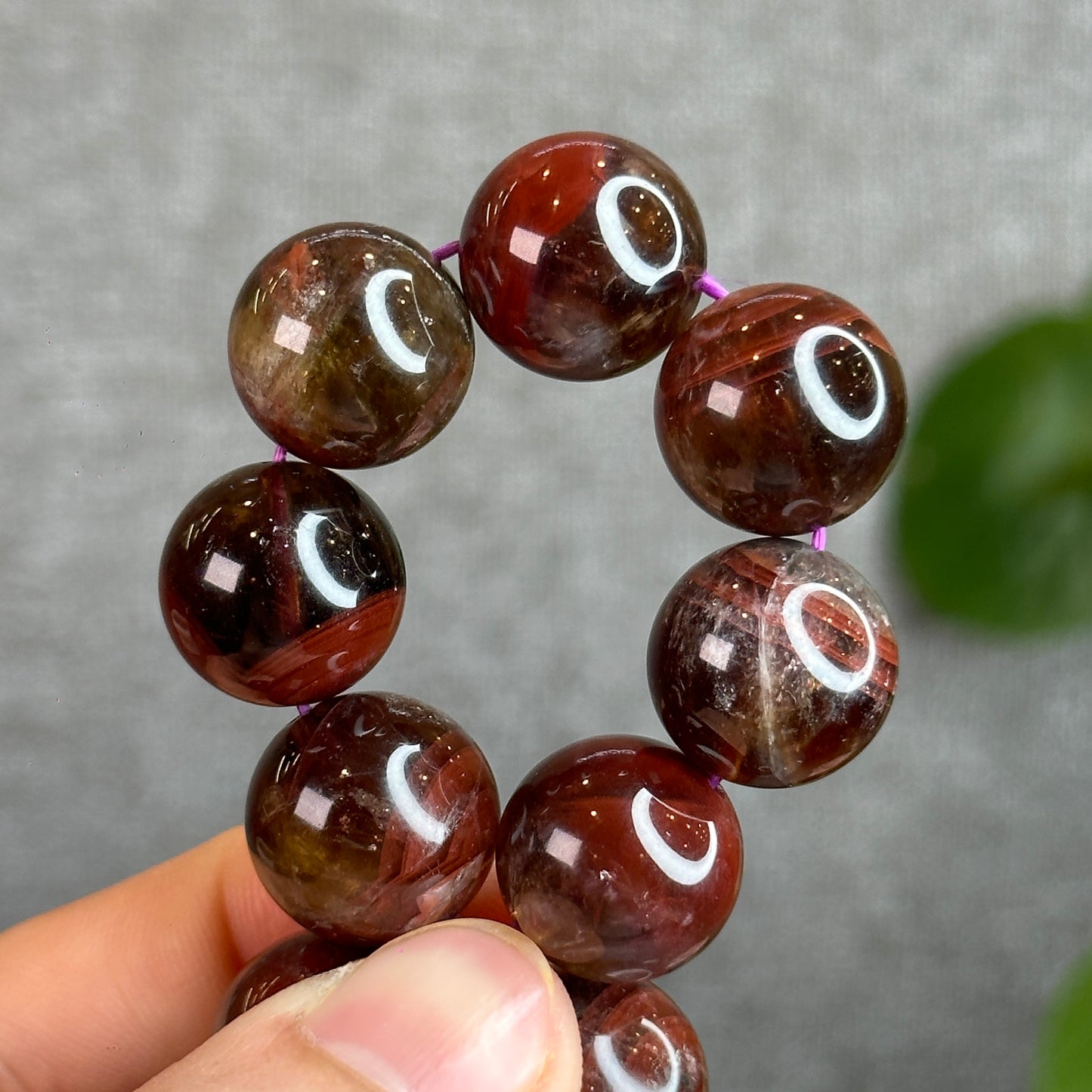 Natural Auralite 23 Bracelet Size 15 mm with Gem Review Certificate