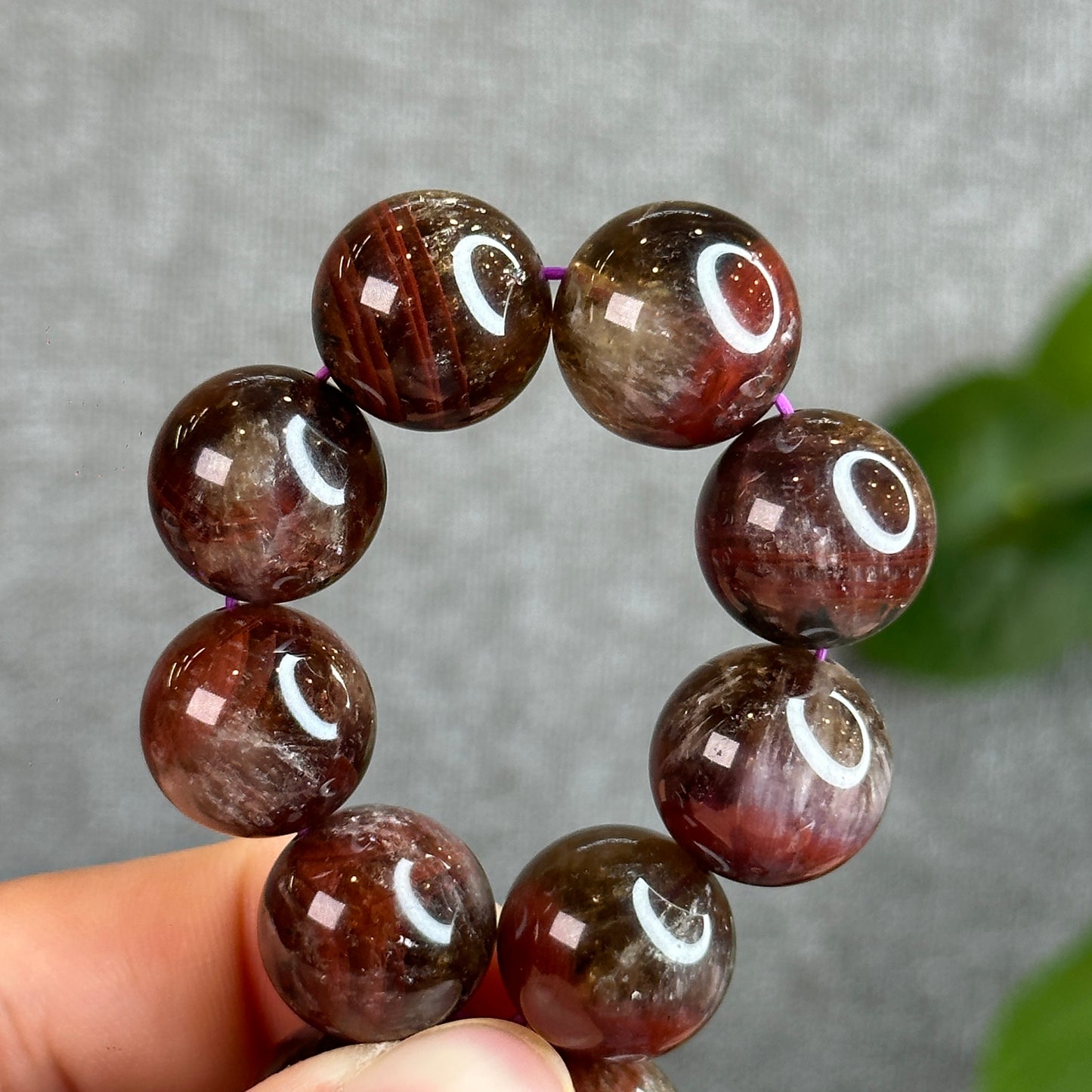 Natural Auralite 23 Bracelet Size 15 mm with Gem Review Certificate