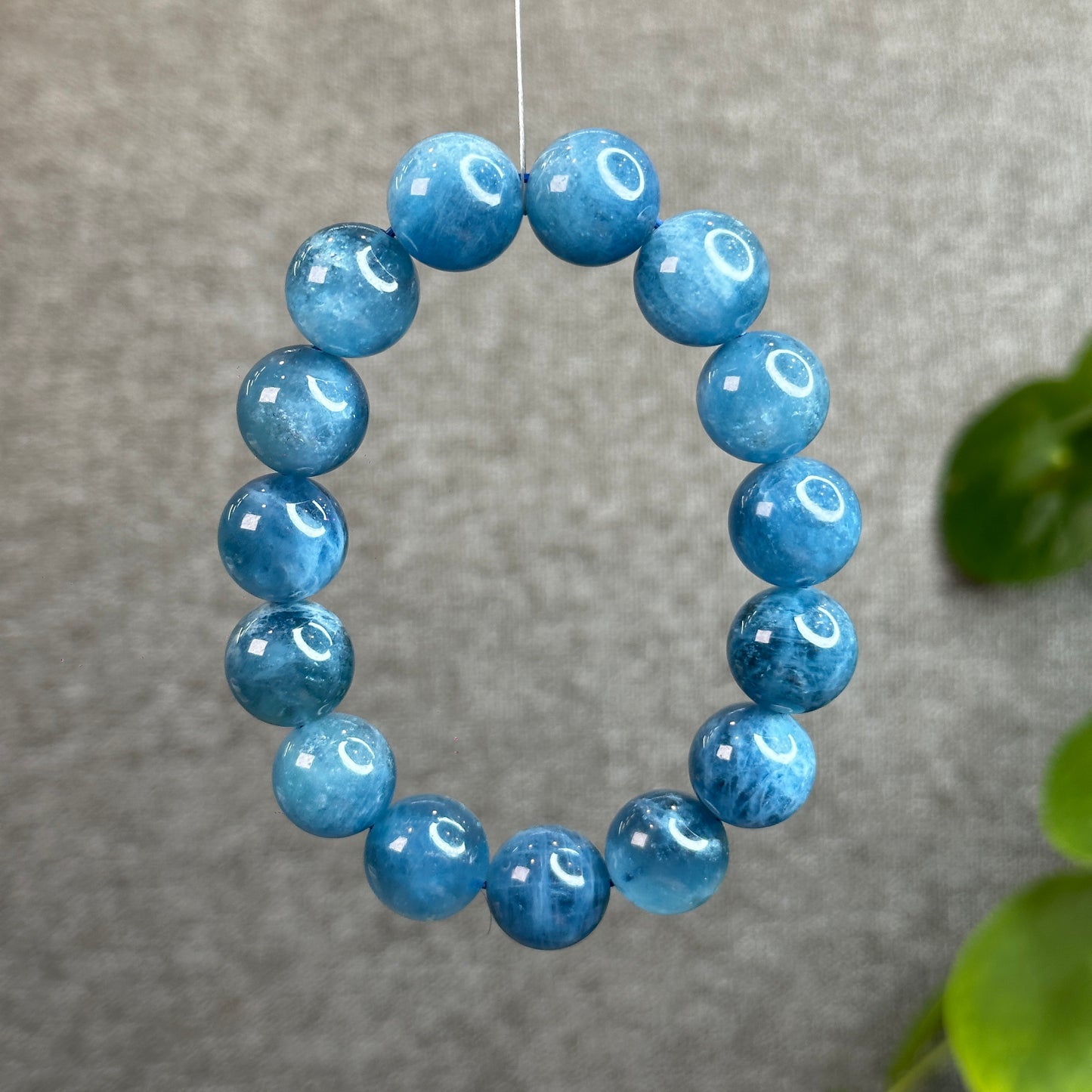 Natural Aquamarine Bracelet Size 14.5 mm