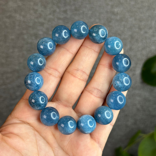 Natural Aquamarine Bracelet Size 14.5 mm