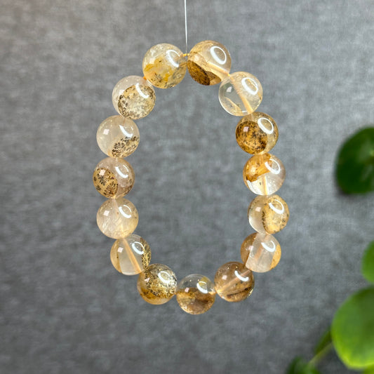 Natural Dendritic Quartz Bracelet Size 14.3 mm