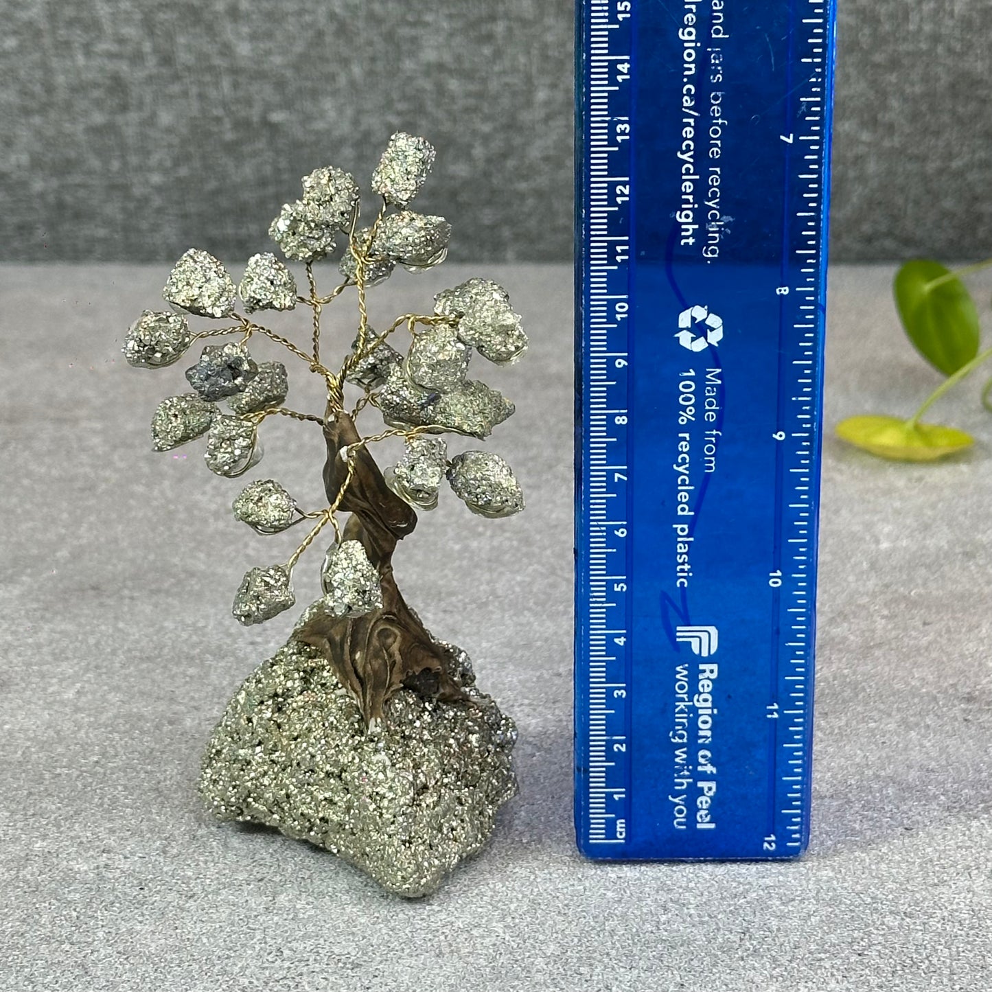 Natural Pyrite Bonsai Tree with Pyrite Base