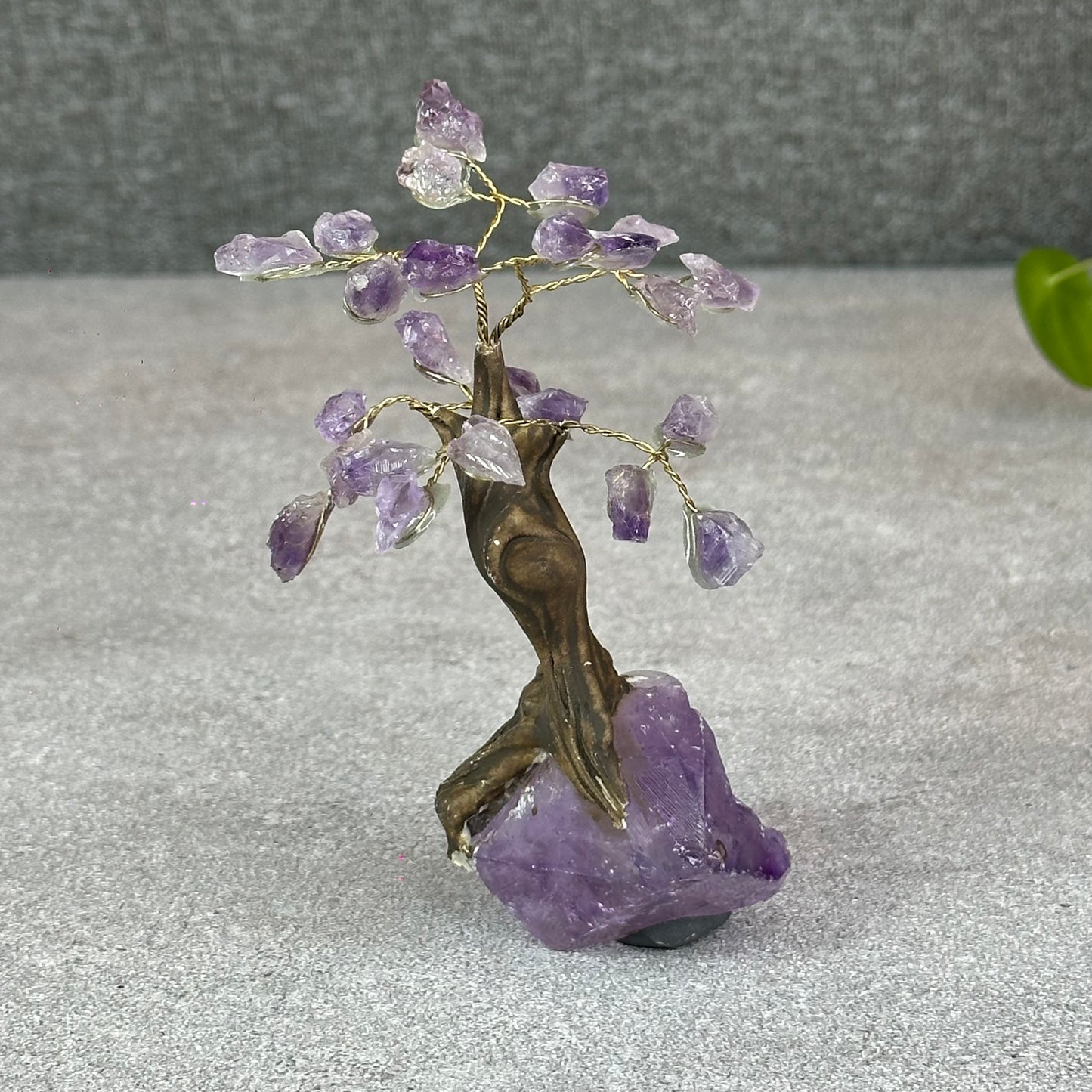 Natural Amethyst Bonsai Tree with Amethyst Base