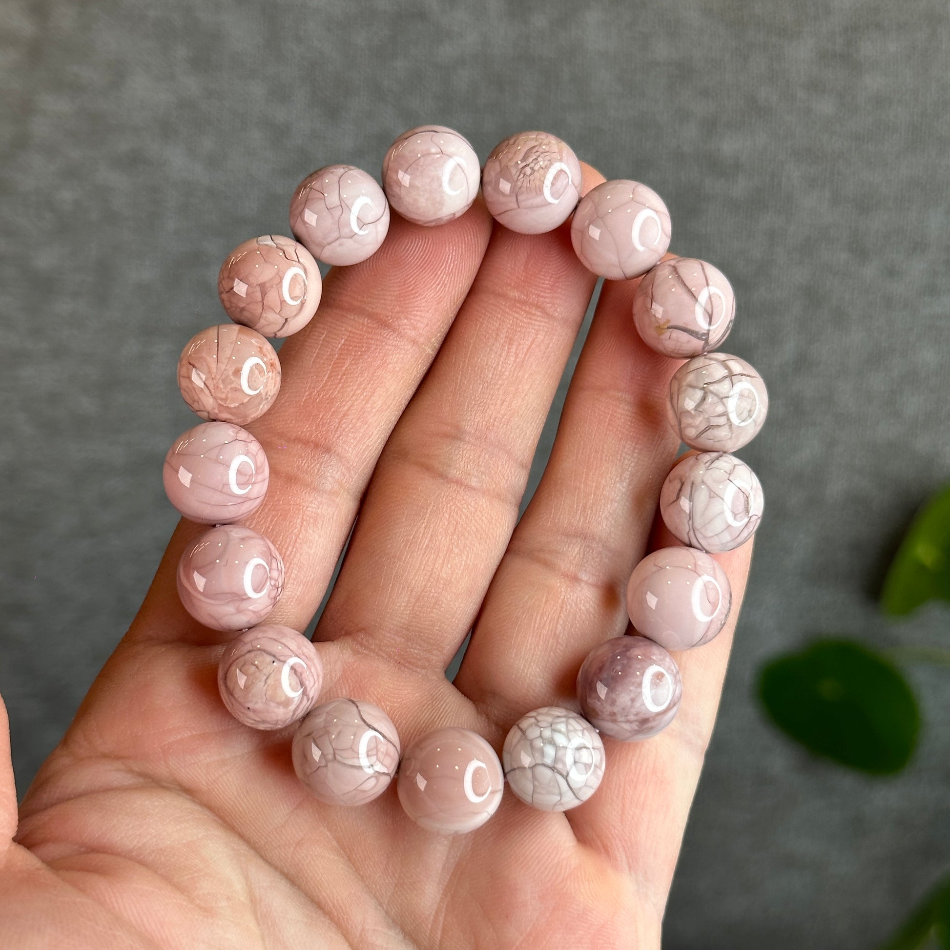 Alashan Agate Bracelet Size 12-12.5 mm | Mississauga Crystal Store