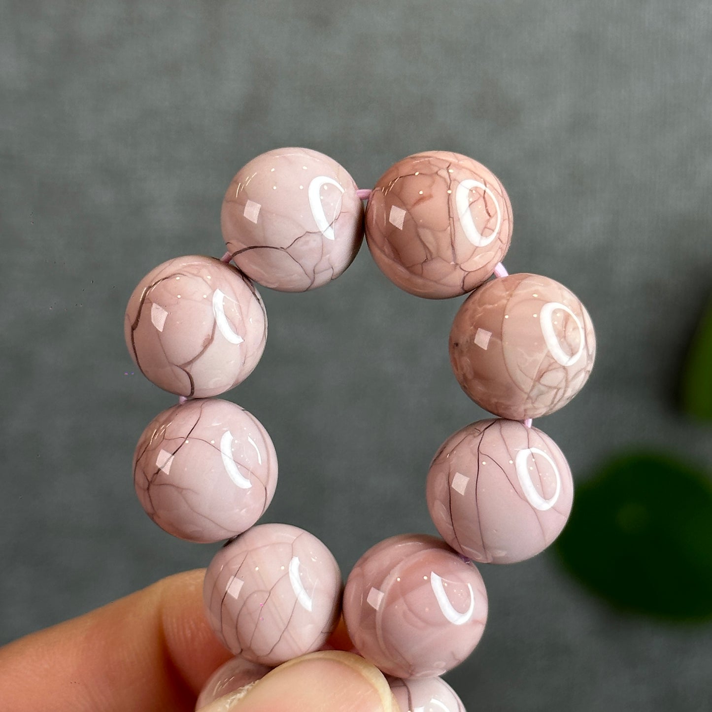 Natural Alashan Agate Bracelet Size 12-12.5 mm