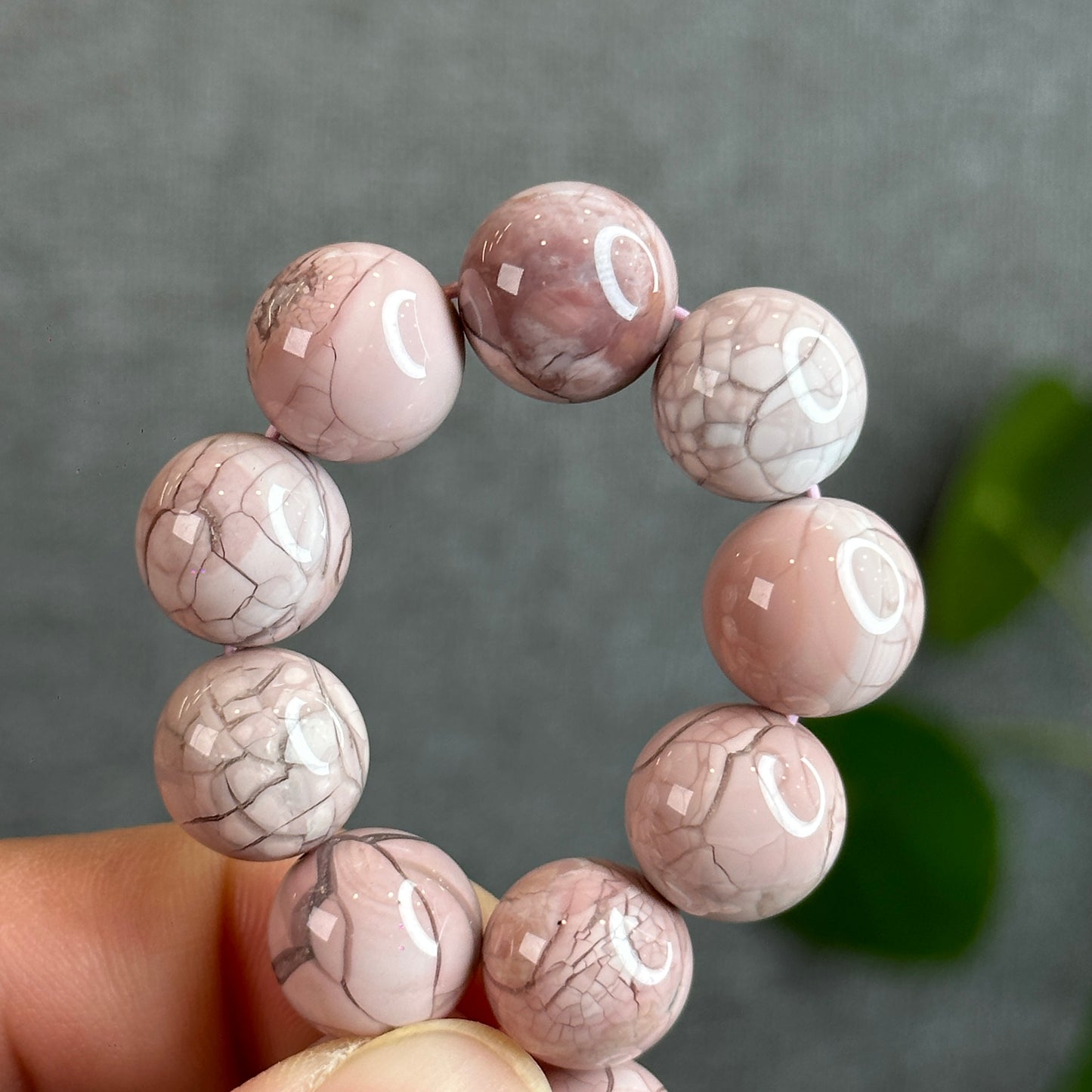 Natural Alashan Agate Bracelet Size 12-12.5 mm