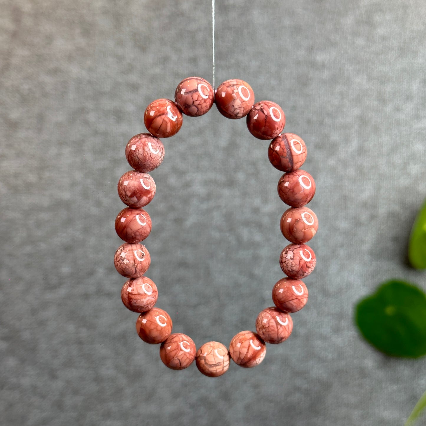 Natural Alashan Agate Bracelet Size 10.5 mm
