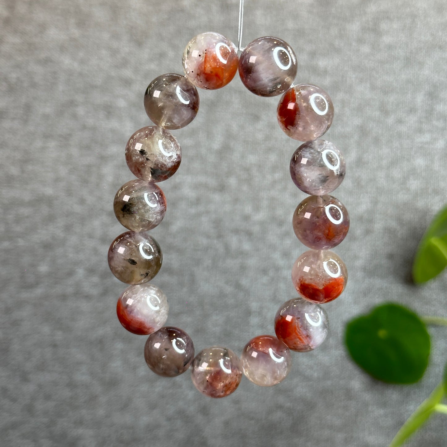 Natural Auralite 23 Bracelet Size 15.5 mm with Gem Review Certificate