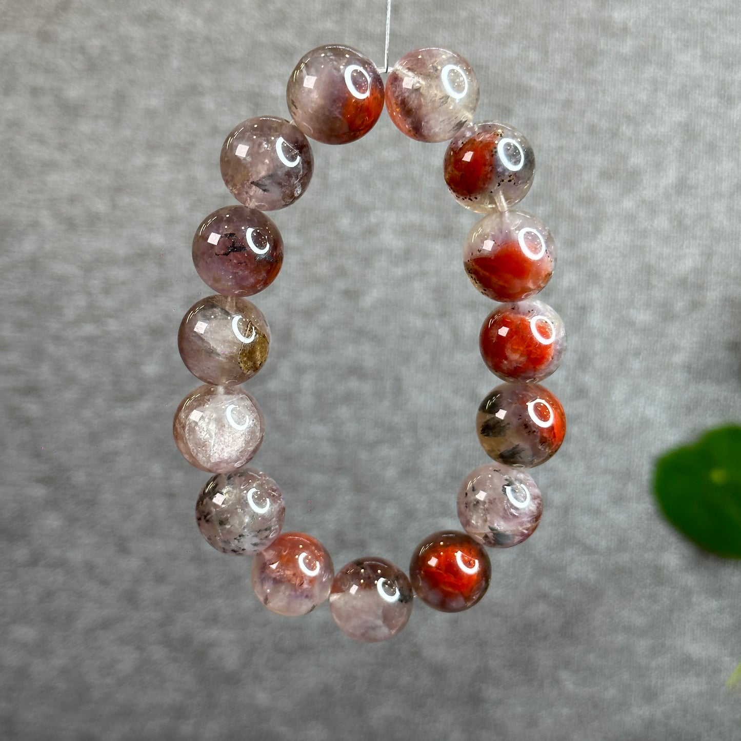 Natural Auralite 23 Bracelet Size 15.5 mm with Gem Review Certificate