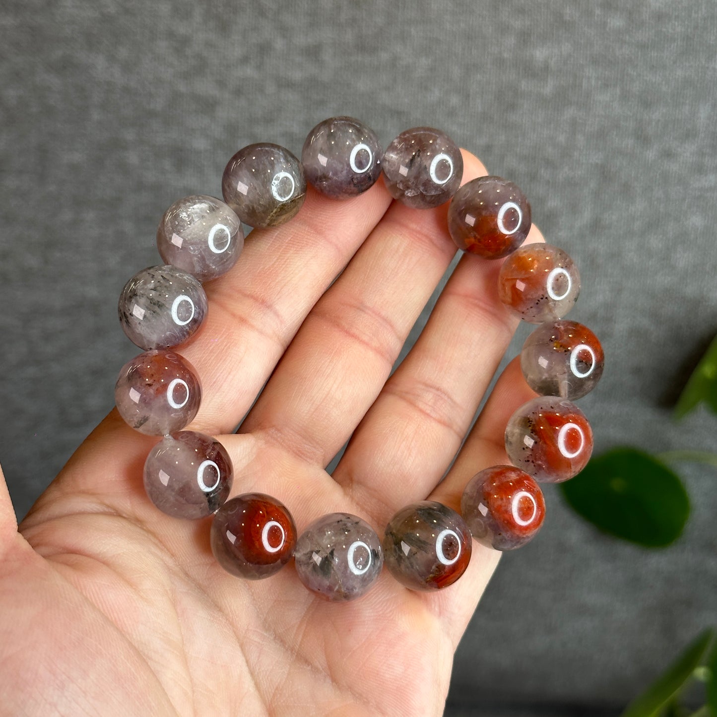 Natural Auralite 23 Bracelet Size 15.5 mm with Gem Review Certificate