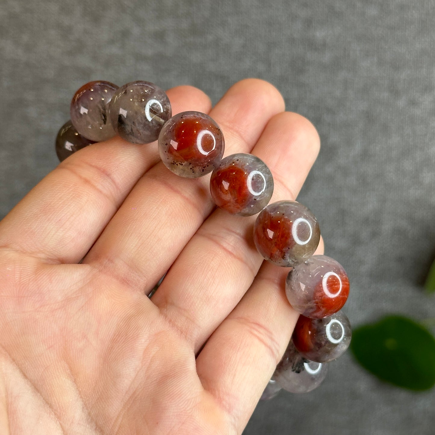 Natural Auralite 23 Bracelet Size 15.5 mm with Gem Review Certificate